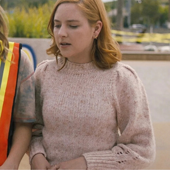 Madewell Pleat Shoulder Pullover CrewNeck Knit Sweater SizeXXS - Picture 6 of 6